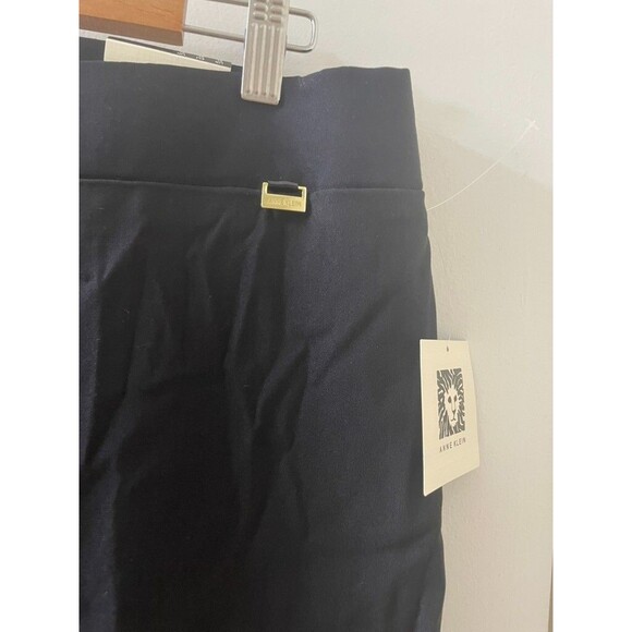 NEW ANNE KLEIN Woman’s Slacks Size XL BLACK Pull On Slim Ankle Pants - Picture 2 of 8